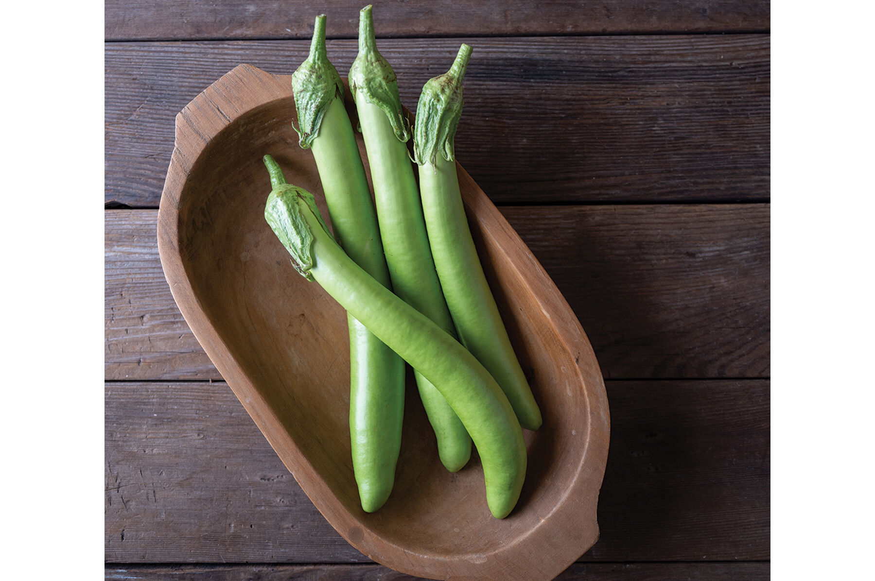 Summer Emerald Asian Eggplants