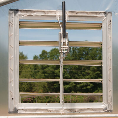 High Tunnel Vent w/ Auto Opener &ndash; 18" x 18" Vents and Vent Openers